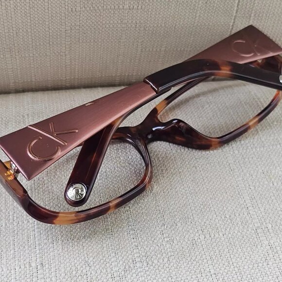 Calvin Klein Women Glasses/Sunglasses Frame Brown CK1057S 58[]15 124 Eyeglasses - Picture 4 of 11